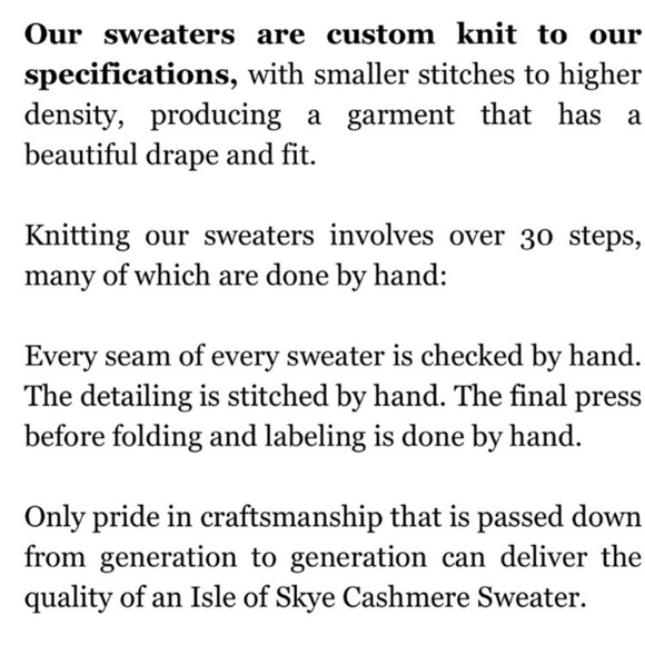 ISLE OF SKYE CASHMERE SWEATER - Picture 12 of 12
